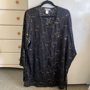 Dressy black cover up